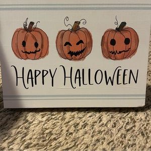 Halloween Jack-O-Lantern Table Top Sign